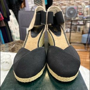 Ralph Lauren Charla Black wedge shoes